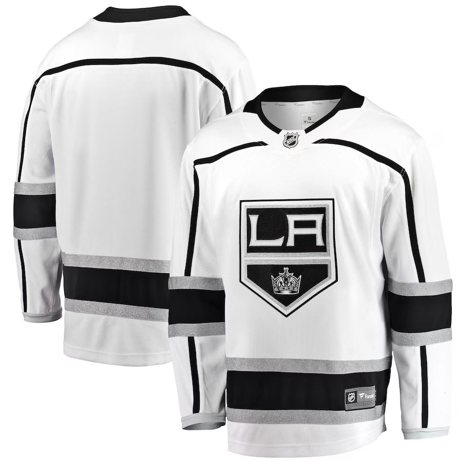 Men Los Angeles Kings Fanatics Branded White Breakaway Away NHL Jersey->customized nhl jersey->Custom Jersey